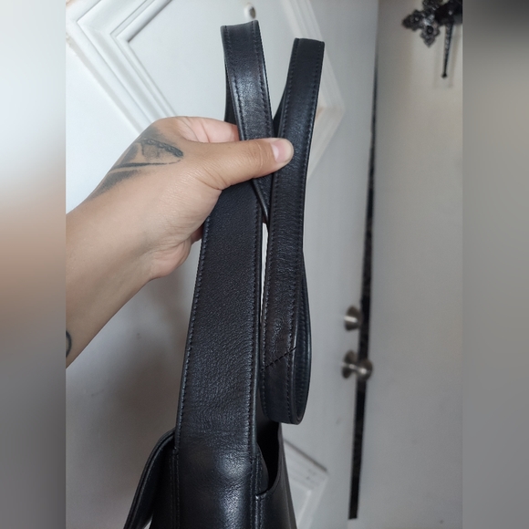 Vintage Coach Black Lexington Small Flap Crossbody 4185 Italy 🖤🇮🇹 - Picture 15 of 16